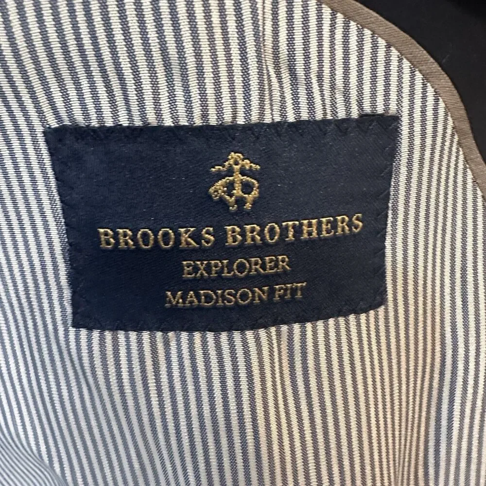 Brooks Brothers Explorer Madison Fit Blazer,Sport Jacket Navy Men’s Size 44R